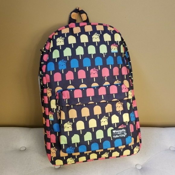 Hello Kitty Handbags - Hello Kitty Neon Popsicle Print Backpack NEW